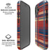 Red and Blue Plaid iPhone 16 Plus Magsafe Impact Case